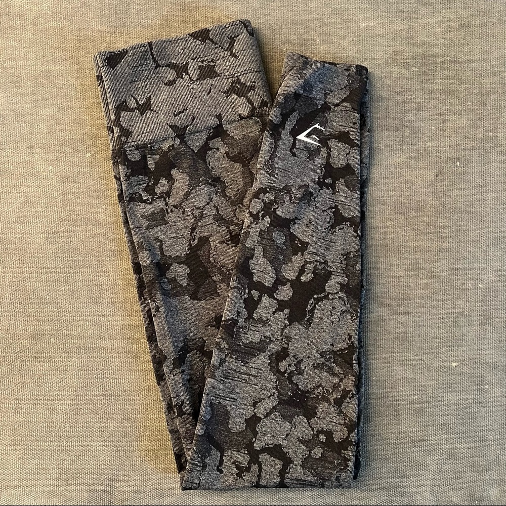 Gymshark Adapt Camo Seamless Leggings - Black, Small